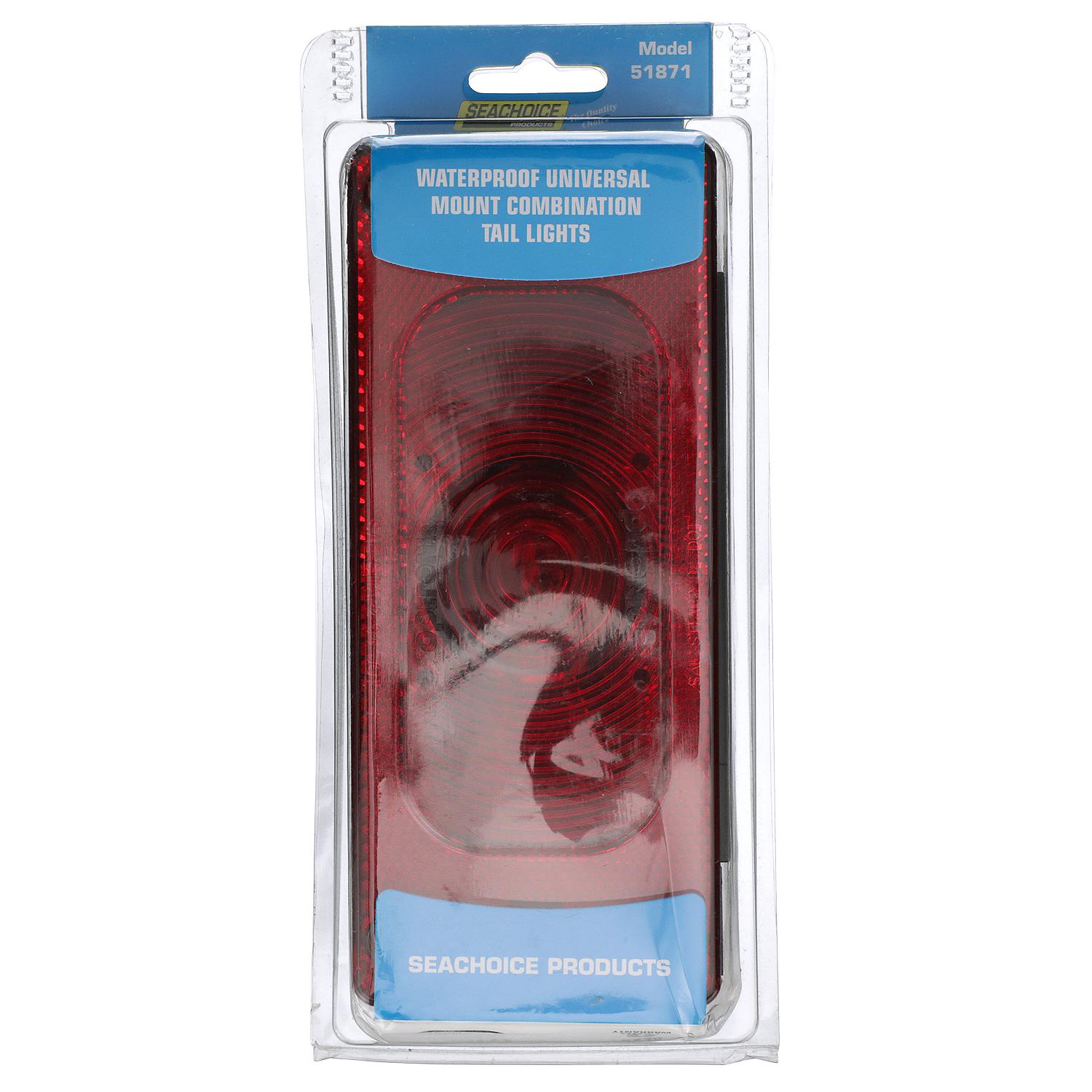 Seachoice ST37RSSCH Waterproof Universal Mount Combination Tail Light 8-Function, Driver Side