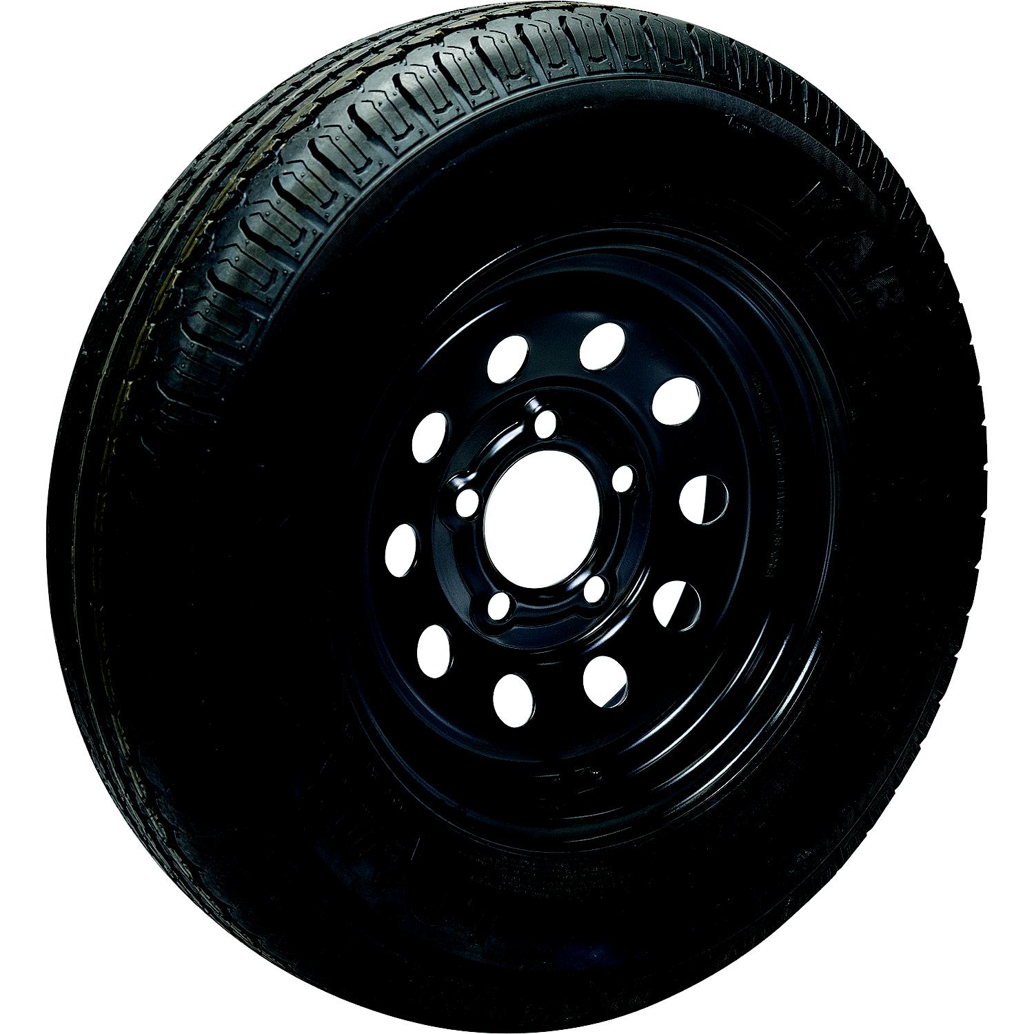 Seachoice 3S266 53406 ST175/80D13C/5H KR558 13" Black Modular, 5-Lug on 4-1/2" Bias Tire & Wheel Asm