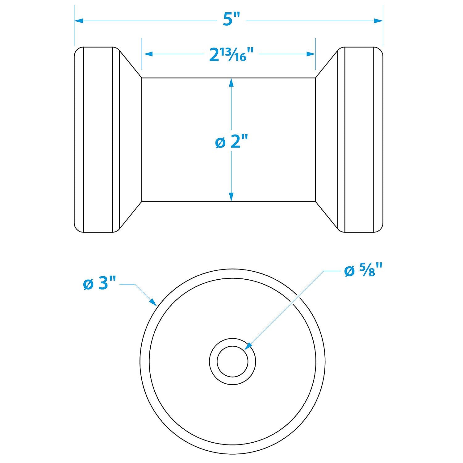 Seachoice 50-56190 Spool Roller-5 -5/8 Id(Bulk)
