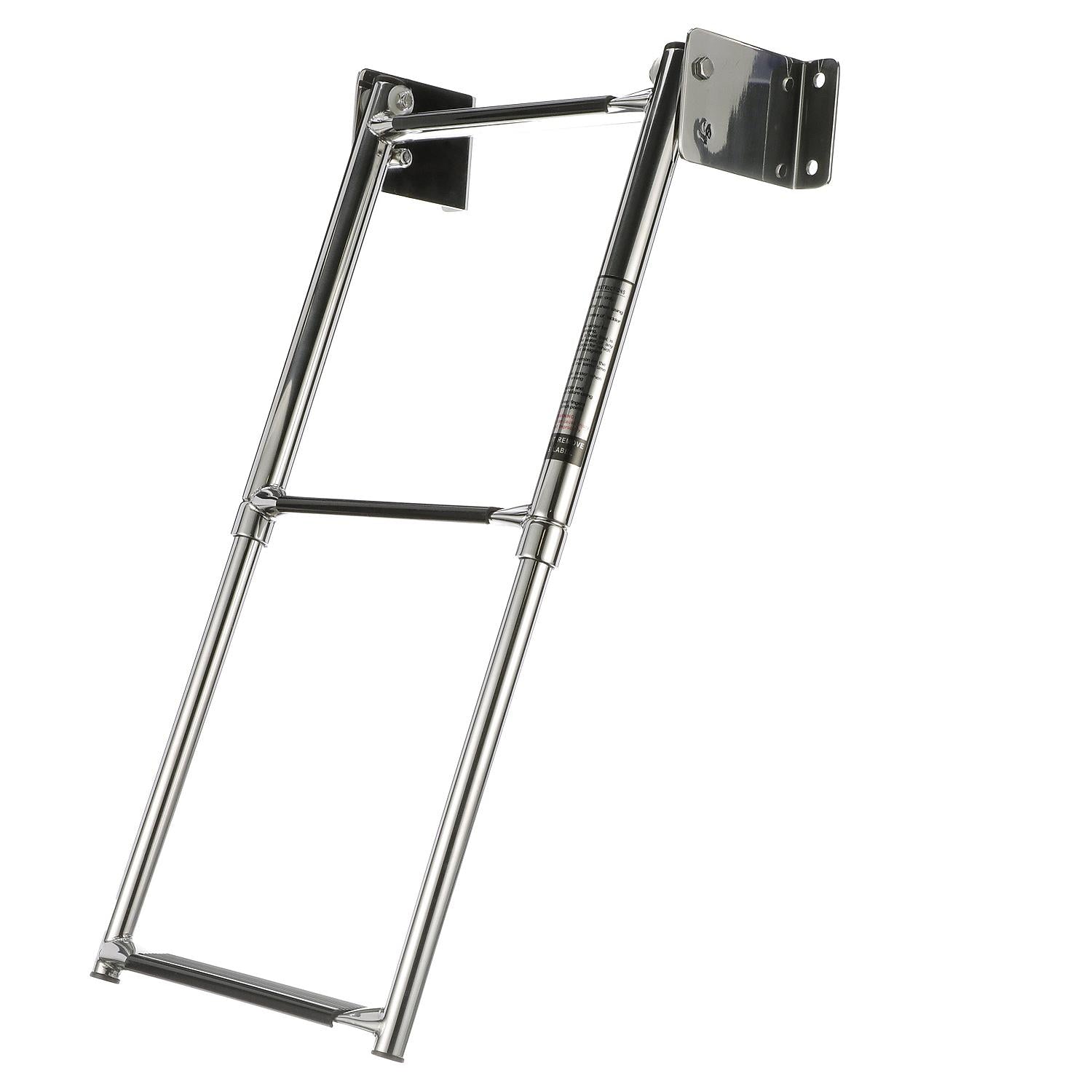 Seachoice 71221 Telescoping Transom Mount Stainless Steel 3-Step Ladder