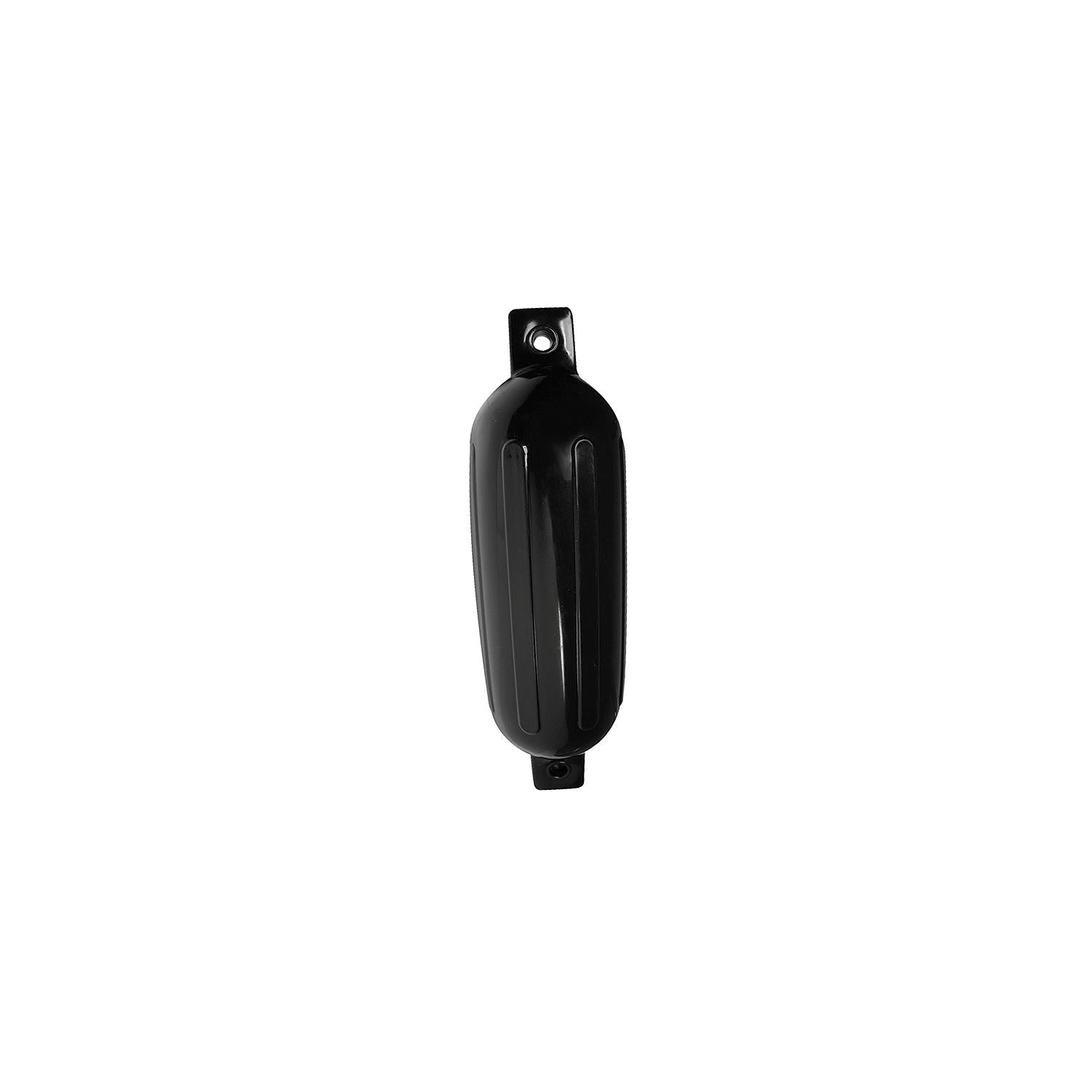 Seachoice DE79166S 79041 Twin Eye Ribbed Fender, Black, 4.5 x 16"