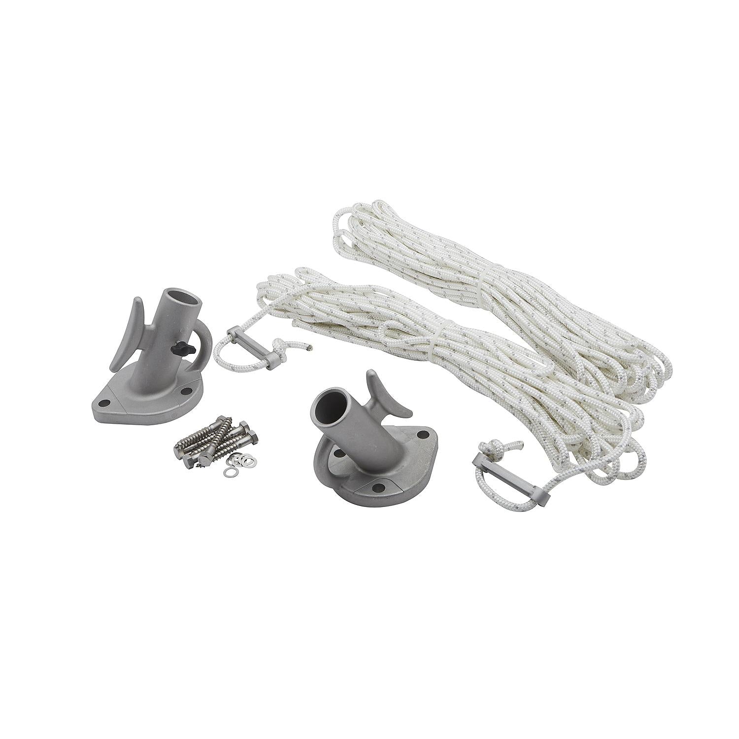 Seachoice DE3106S 79731 Mooring Whip 1 Pair Black, 8'