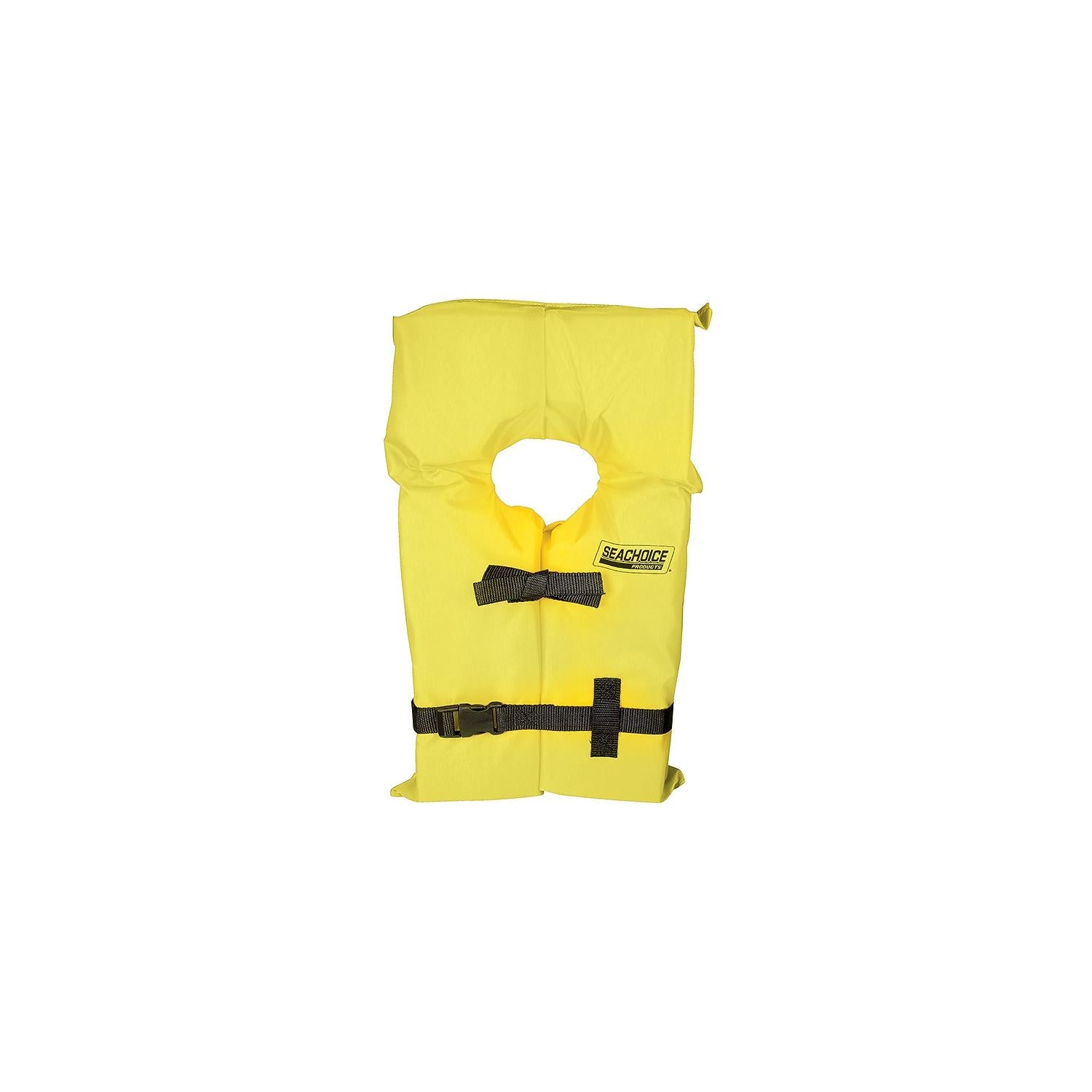 Seachoice EPE1120AK1Y-86060 Type II Life Vest Youth, Yellow
