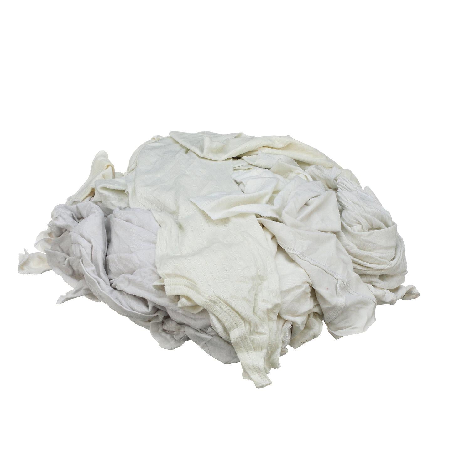 Seachoice 7402-01-12-SC 90007 Recycled White Knits Wiping Cloths, 1-lb. Bag