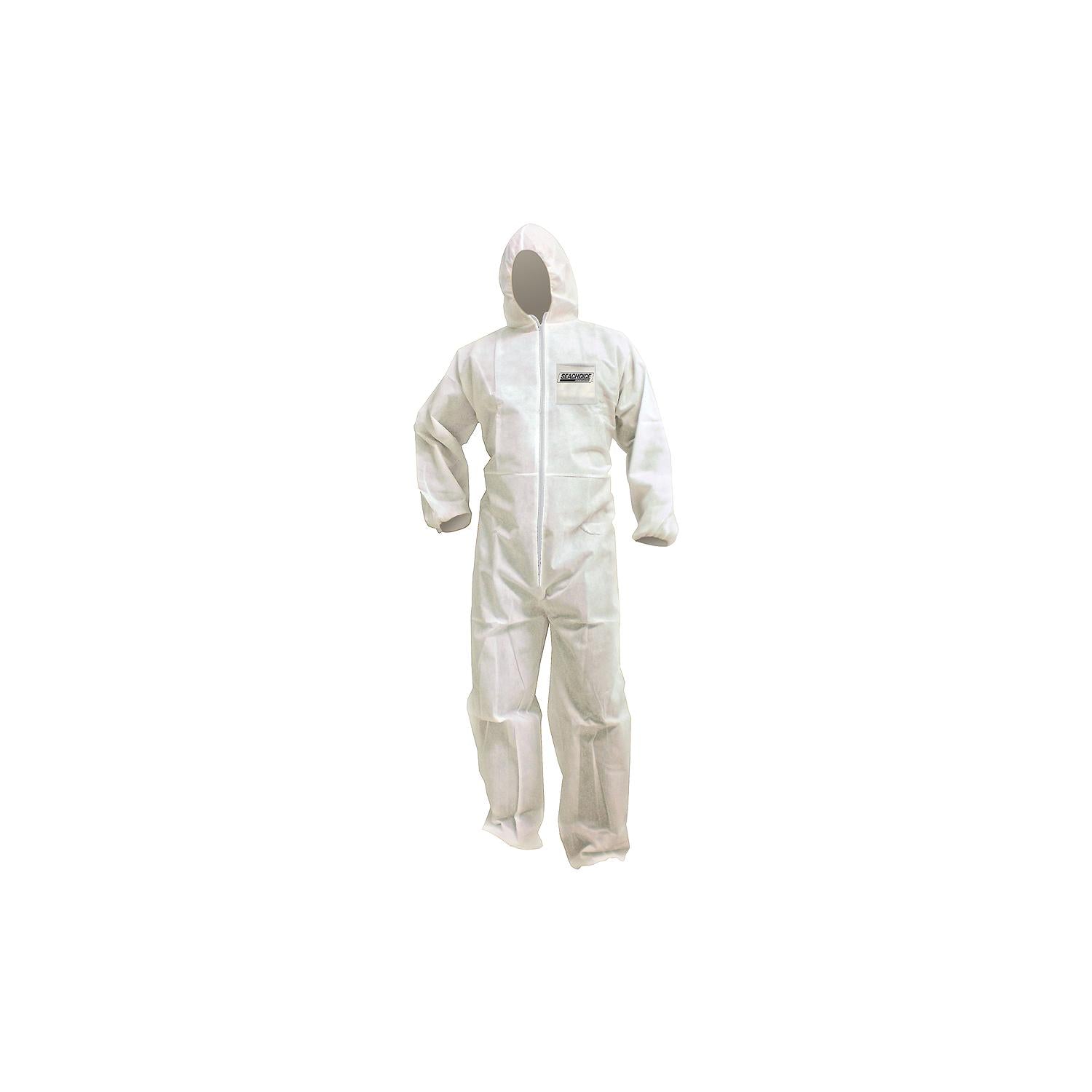 Seachoice 93141 SMS Breathable Disposable Paint Suit With Hood