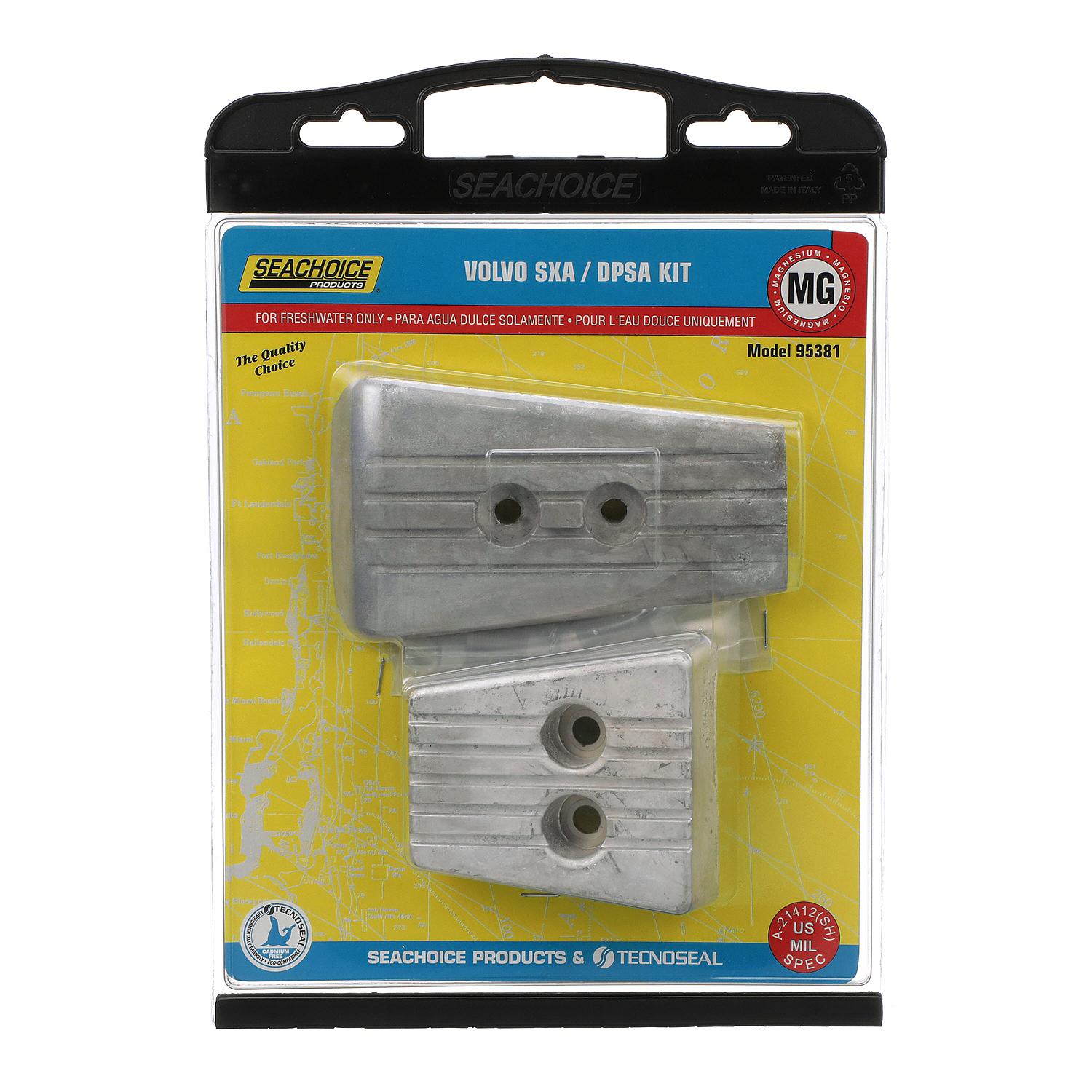 Seachoice 50-95381 Volvo Anode Kit, Magnesium, Fits SXA/DPSA