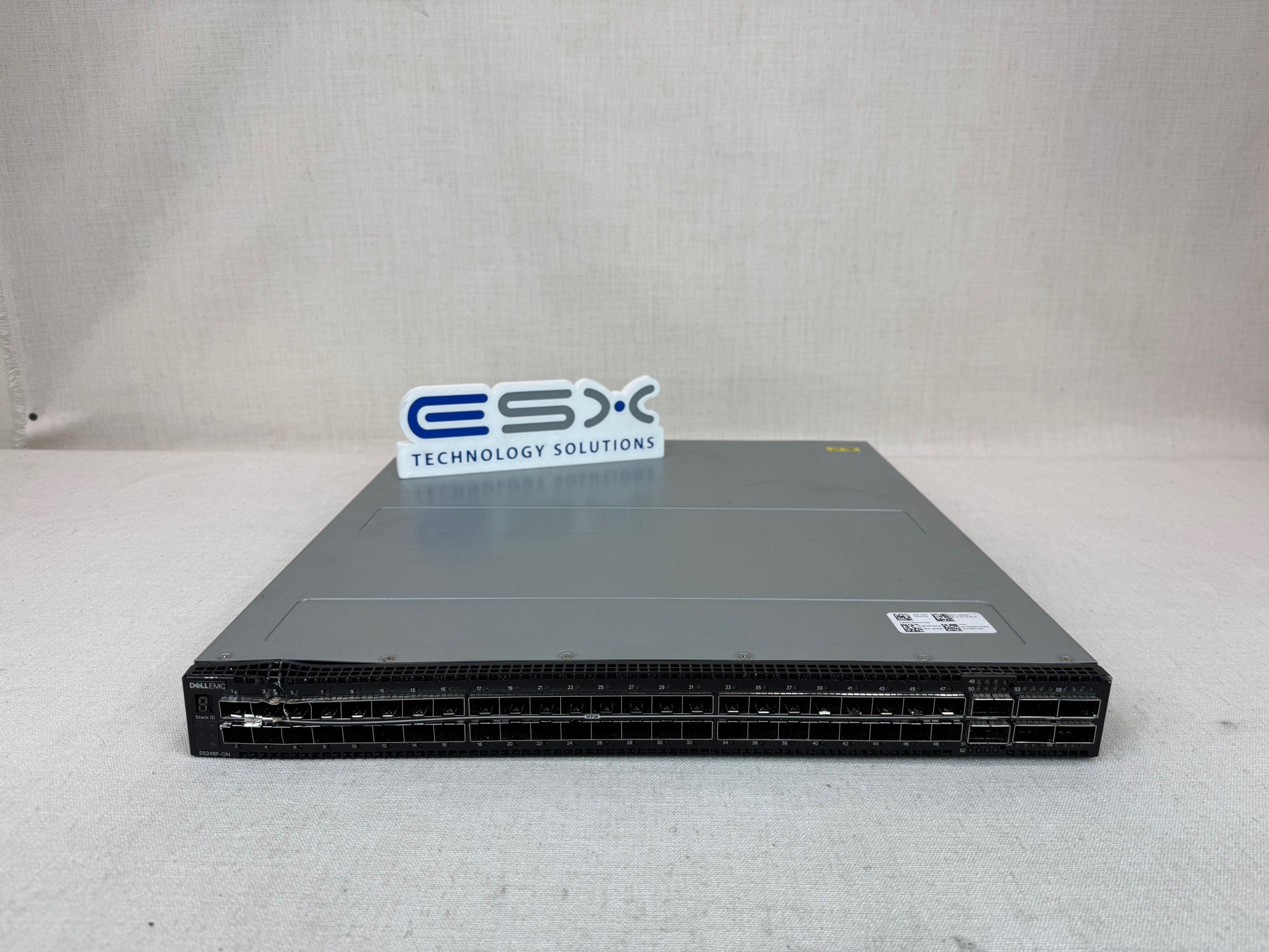 Dell S5248F-ON 48x 25GB SFP28, 4x QSFP28 Port Switch PSU to IO, OS10 See Pics