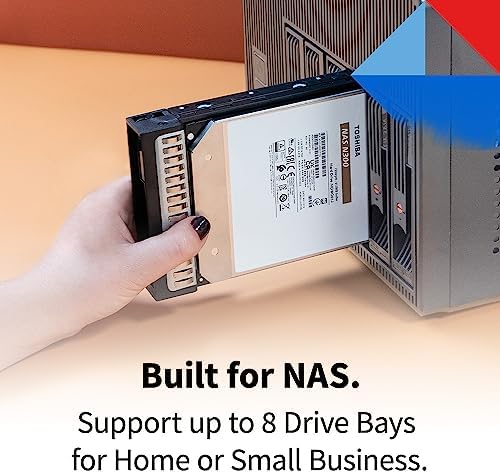 Toshiba N300 16TB NAS 3.5-Inch Internal Hard Drive - CMR SATA 6 GB/s 7200 RPM 512 MB Cache - HDWG51GXZSTA