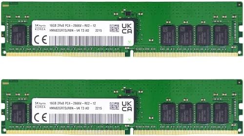 Timetec Hynix Original 16GB DDR4 3200MHz PC4-25600 Registered ECC 1.2V CL22 288 Pin RDIMM Server Memory Ram Module Upgrade (32GB