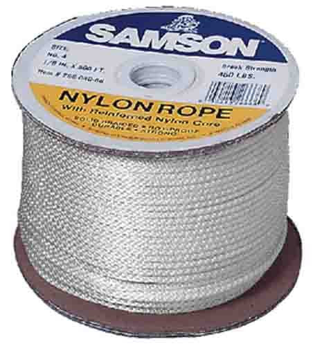 Samson Rope 019 016 005 030 Solid Braid Nylon 1/4 X 500'