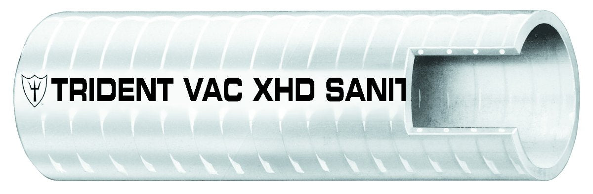 Trident VAC XHD 1480586 Sanitation Hose, 5/8" x 50'