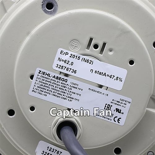 RH50M-6DK.4I.1R Ziehl-abegg Fan 230/400VAC 0.45KW Centrifugal Fan