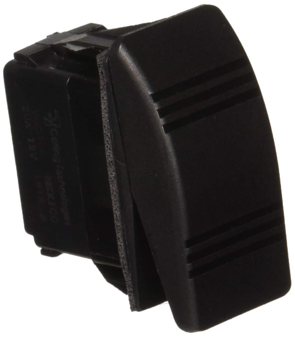 Sierra RK19690 Contura III Non-Illuminated Weather Resistant Rocker Switch, On/Off/On, Black