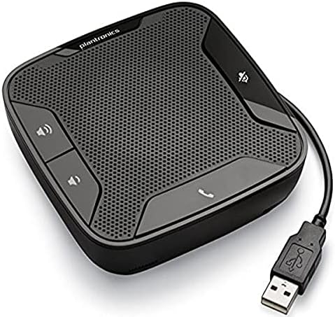 Plantronics Calisto 610-M Portable USB Speakerphone Optimized for Microsoft Lync, Skype and UC 201869-02,Black