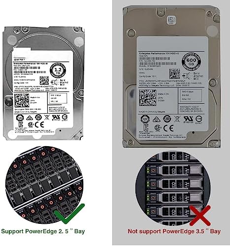Hard Drive Tray Caddy 2.5 SSD Caddy G176J 0G176J Hard Drive Bracket Compatible with Dell PowerEdge 14/13/12th Generation T440 T640 R730 R730XD R630 T630 T430 R830 R930 R720 R820 R920, 10 Pack