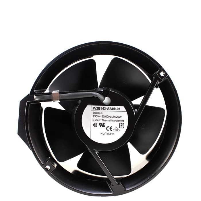 W2E143-AA09-01 2-pin AC 230V 24/26W 172x150x51mm Cooling Fan