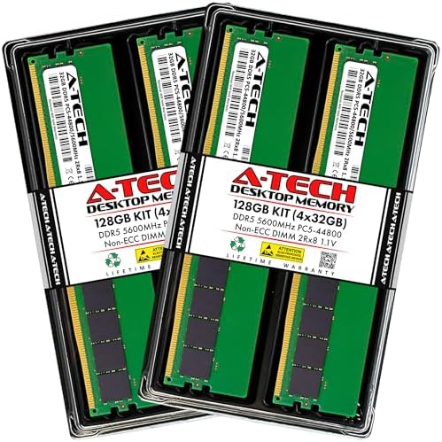 A-Tech 16GB DDR5 4800MHz PC5-38400 CL40 UDIMM 1.1V Non-ECC Unbuffered DIMM 288-Pin Desktop PC/Computer RAM Memory Upgrade Module