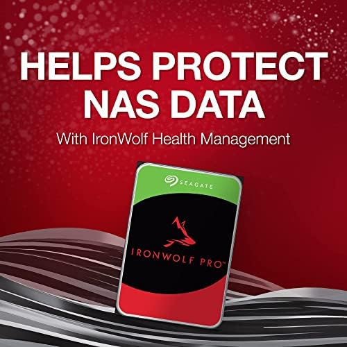 Seagate IronWolf Pro, 16 TB, Enterprise NAS Internal HDD –CMR 3.5 Inch, SATA 6 Gb/s, 7,200 RPM, 256 MB Cache for RAID Network Attached Storage (ST16000NT001