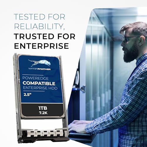 Dell 1TB 7.2K RPM SAS 12Gb/s 2.5" HDD for Dell PowerEdge Servers | Enterprise Hard Drive in G13 Tray | Comparable to 56M6W 056M6W 400-ALUN 400-AIYX 7K71G 07K71G 400-ALUQ CFMWR