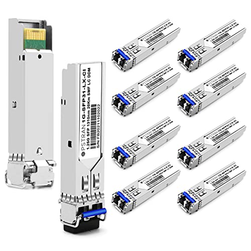 1000BASE-SX SFP Optical Transceiver Module Compatible with HPE Aruba J4858D J4858DCM JL745A Q8N53A ProCurve J4858C J4858B J4858A 850nm 550m DDM Duplex LC MMF 10pcs/Pack