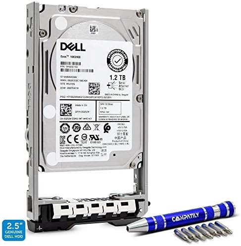 Dell 400-AUQX 2.4TB 10K SAS 2.5-Inch PowerEdge Enterprise Hard Drive in 13G Tray Bundle with Compatily Screwdriver Compatible with 400-AVBX W9MNK R720 R730 R630