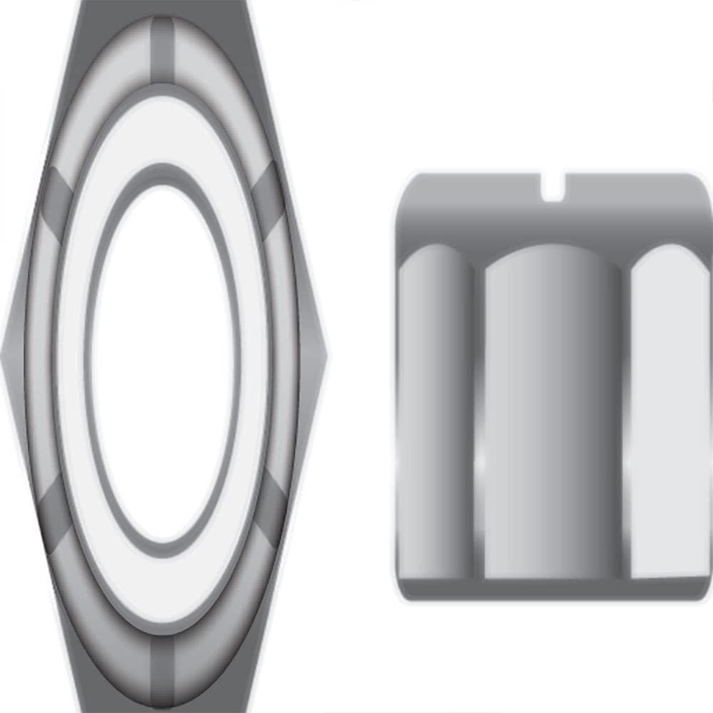 Seachoice SC1344 Stainless Steel Nylon Insert Locknut, 1/4"-28