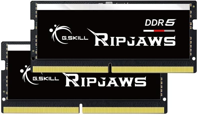 G.SKILL Ripjaws DDR5 SO-DIMM Series DDR5 RAM 32GB (2x16GB 4800MT/s CL34-34-34-76 1.10V Unbuffered Non-ECC Notebook/Laptop Memory SO-DIMM (F5-4800S3434A16GA2-RS