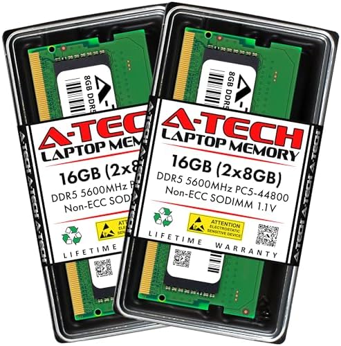 32GB DDR5 4800MHz PC5-38400 CL40 SODIMM 2Rx8 Dual Rank 1.1V Non-ECC Unbuffered SO-DIMM 262-Pin Laptop Computer RAM Memory Upgrade Module