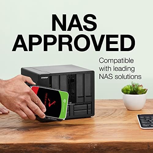 Seagate IronWolf Pro, 16 TB, Enterprise NAS Internal HDD –CMR 3.5 Inch, SATA 6 Gb/s, 7,200 RPM, 256 MB Cache for RAID Network Attached Storage (ST16000NT001