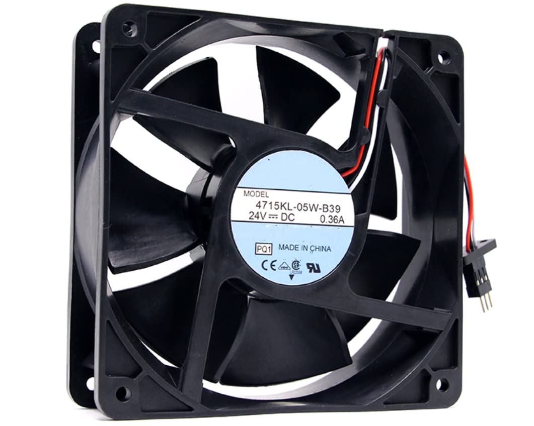 4715KL-05W-B39 24V 0.36A 3300RPM 9.6W 47DB 120X120X38MM 3-Wire Cooling Fan