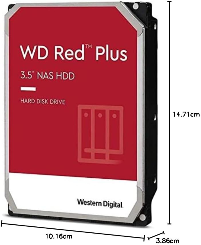 Western Digital 16TB WD Red Pro NAS Internal Hard Drive HDD - 7200 RPM, SATA 6 Gb/s, CMR, 512 MB Cache, 3.5" - WD161KFGX
