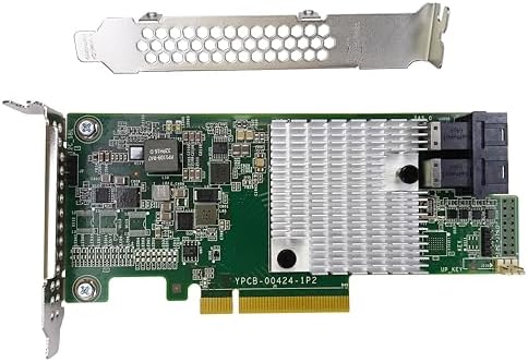 LSI 9300-8i Controller HBA Card, LSI 3008 SATA SAS Host Bus Adapter. 2 * SFF-8643 Internal 12Gbps, PCI-e 3.0 x8. IT Mode Firmware. Non RAID.