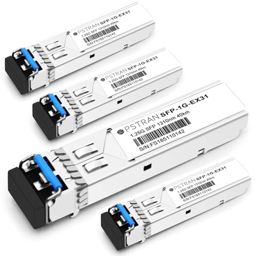 1000BASE-SX SFP Optical Transceiver Module Compatible with HPE Aruba J4858D J4858DCM JL745A Q8N53A ProCurve J4858C J4858B J4858A 850nm 550m DDM Duplex LC MMF 10pcs/Pack