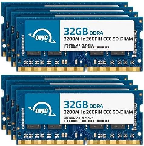 64GB (2x32GB DDR4 3200MHz PC4-25600 CL22 2RX8 ECC Unbuffered SODIMM 1.2V 260-pin Laptop Memory RAM