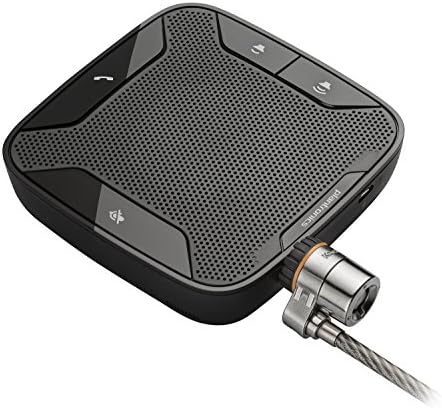 Plantronics Calisto 610-M Portable USB Speakerphone Optimized for Microsoft Lync, Skype and UC 201869-02,Black