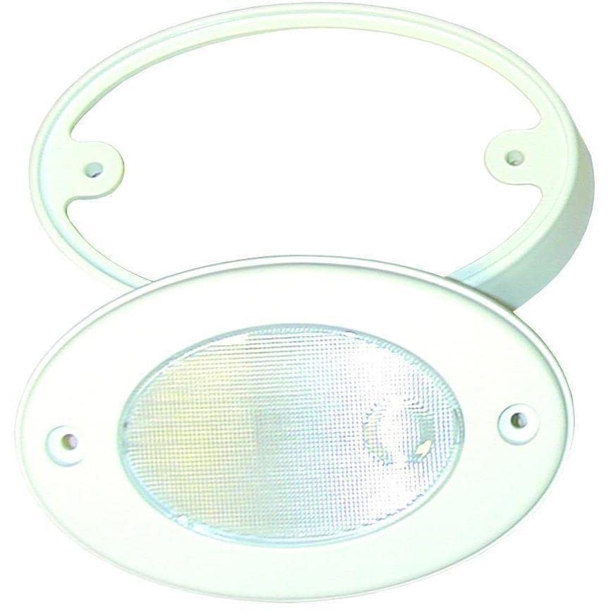 TH Marine LED-OCL-2K-DP T-H LED Oval Light With Mounting Ring, White