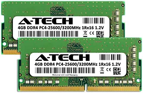 A-Tech 16GB DDR4 3200 MHz SODIMM PC4-25600 (PC4-3200AA CL22 Non-ECC Laptop RAM Memory Module