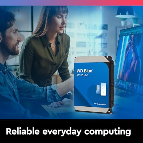 Western Digital 10TB WD Blue Internal Hard Drive HDD - 7200 RPM, SATA 6 Gb/s, 512 MB Cache, 3.5" - WD100EAGZ