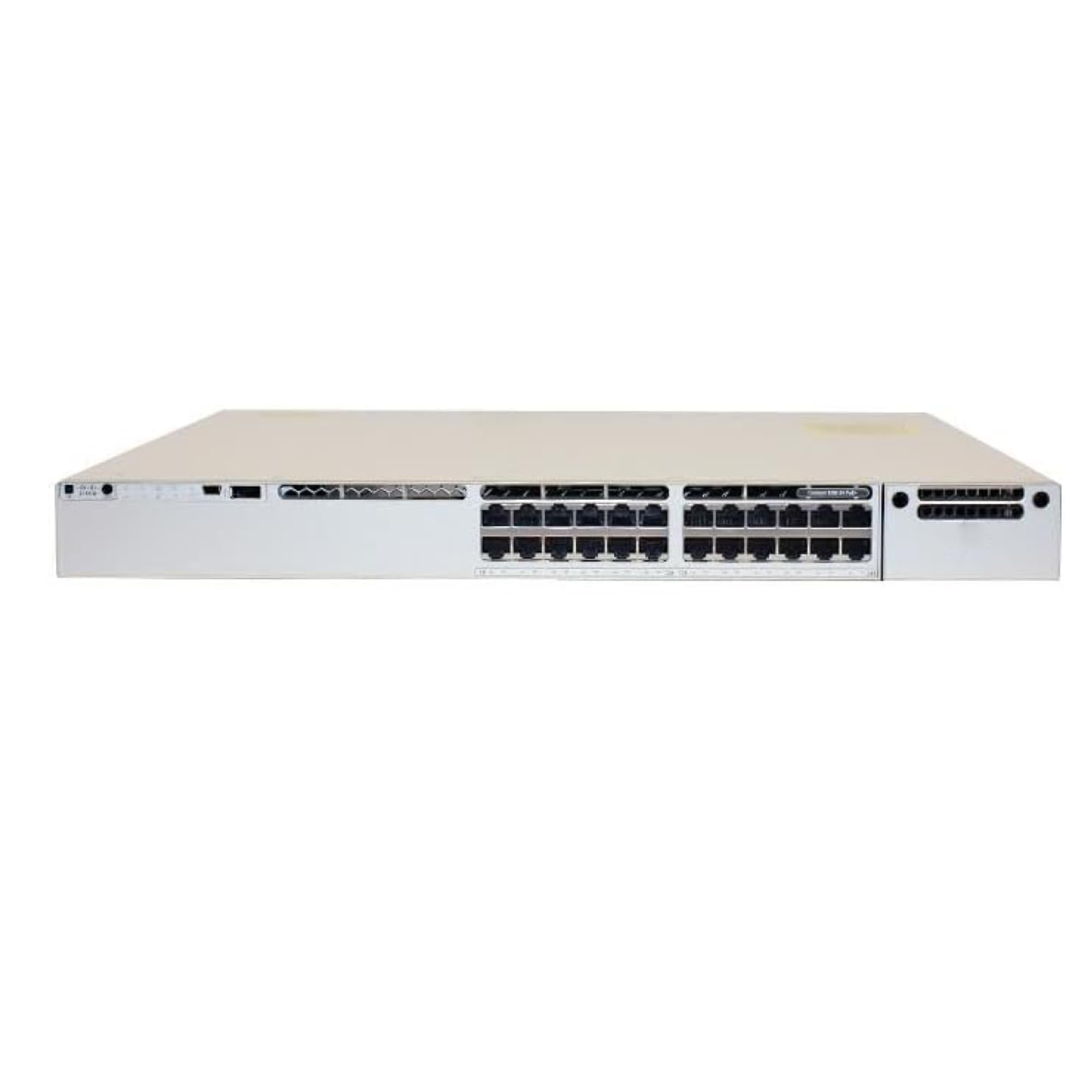 C9300-24P-E Catalyst 9300 24-Port 1G Copper with Modular uplinks, PoE+, Network Essentials Switch