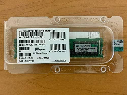 HPE P00924-B21 P03052-091 32GB 2RX4 PC4-2933Y-R Memory Factory Sealed