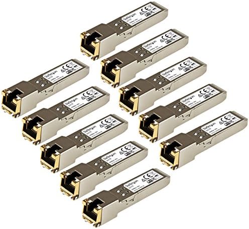 StarTech.com Cisco SFP-GE-T Compatible - Gigabit SFP - 10/100/1000 Mbps - RJ45 Port - 1000Base-T - Copper SFP - GBIC Module
