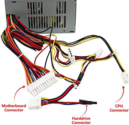 Upgraded 300W P3017F3P LF J036N XW600 Power Supply Replacement for Dell Vostro, Studio Precision Series Mini Towers Systems PS-5301-08, D300R002L PS-6301-6 DPS-300AB-24 DPS-300AB-24 G Power Supply