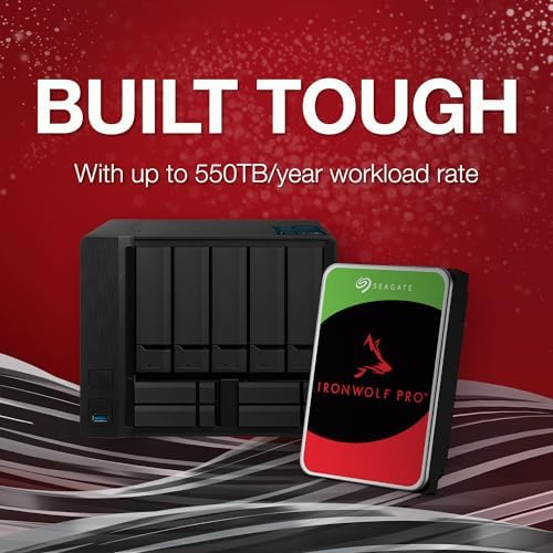 Seagate IronWolf Pro 24TB Enterprise NAS Internal HDD Hard Drive – CMR 3.5 Inch SATA 6Gb/s 7200 RPM 512MB Cache for RAID Network Attached Storage, Rescue Services (ST24000NT002