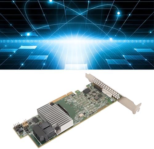 Zyyini SAS3 RAID Array Card, 8 Ports PCIE 3.0 1G MegaRAID 9217 8I RAID Controller Card, Multiple RAID Levels, MegaRAID 9361 8i, PCI Express 3.0 X8, SATA or SAS Ports