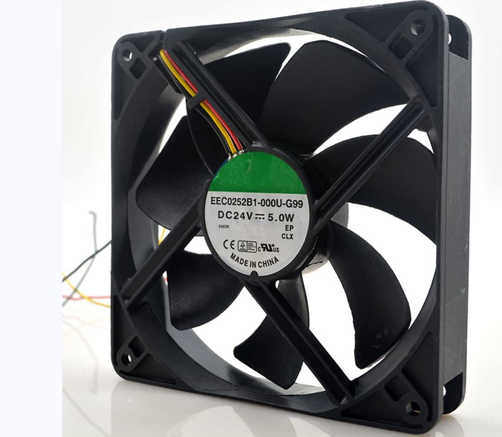 EEC0252B1-000U-G99 Fan, for 120X120X25MM 24V 5W 12025 3-Wire Cooling Fan
