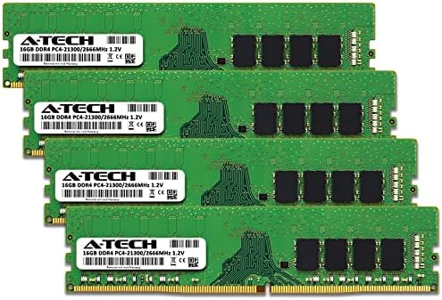 64GB (2x32GB DDR4 2666 MHz UDIMM PC4-21300 (PC4-2666V CL19 DIMM 2Rx8 Non-ECC Desktop RAM Memory Modules