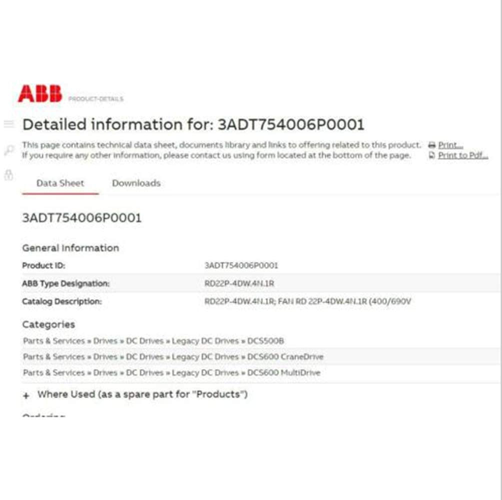 Original Ziehl-abegg RD22P-4DW.4N.1R Centrifugal Fan AC400/690V ABB Inverter Fan