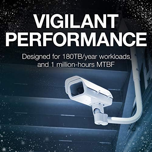 Seagate Skyhawk 4TB Video Internal Hard Drive HDD – 3.5 Inch SATA 6Gb/s 64MB Cache for DVR NVR Security Camera System with Drive Health Management and in-House Rescue Services (ST4000VXZ16/016