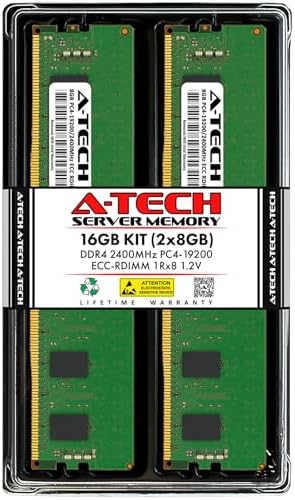 A-Tech 32GB Kit (2x16GB DDR4 3200MHz PC4-25600 ECC RDIMM 2Rx8 Dual Rank 1.2V ECC Registered DIMM 288-Pin Server & Workstation RAM Memory Upgrade Modules (A-Tech Enterprise Series