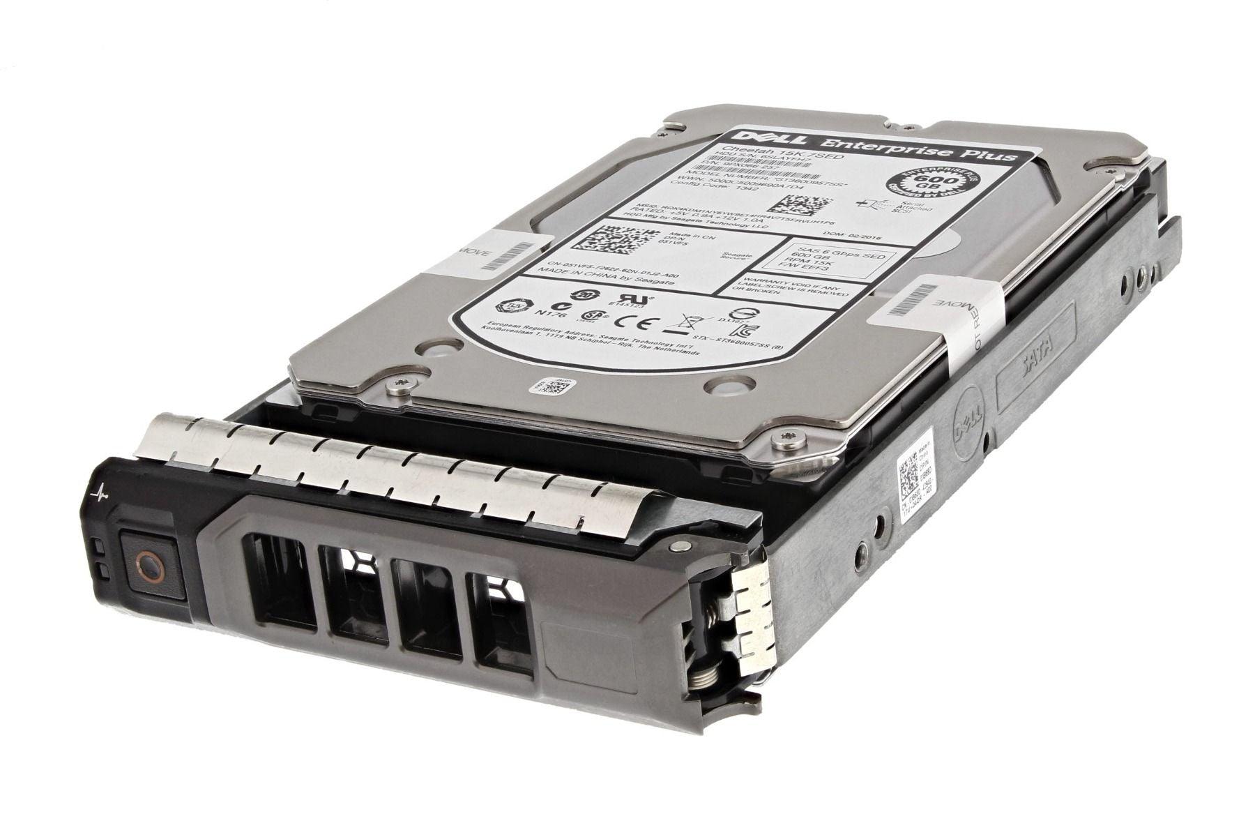 Dell 600GB SAS 15k 3.5" 6G SED Hard Drive 51VF5